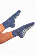 Navy Blue Pilates Grip Socks