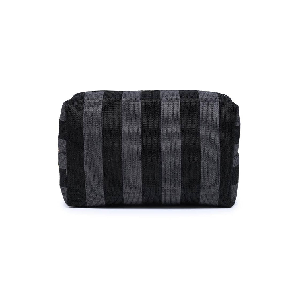 Stripe Pouch - Black Charcoal