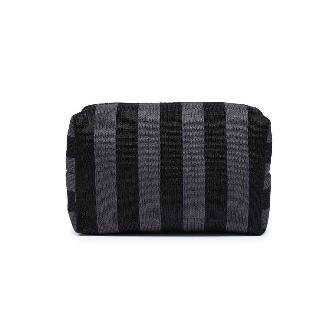 Stripe Pouch - Black Charcoal