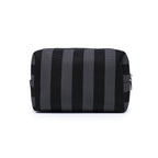 Stripe Pouch - Black Charcoal