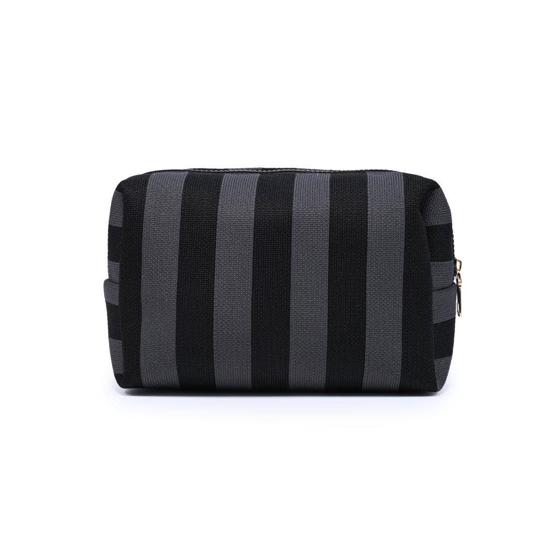 Stripe Pouch - Black Charcoal