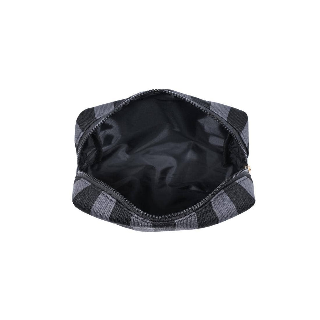 Stripe Pouch - Black Charcoal