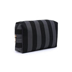 Stripe Pouch - Black Charcoal